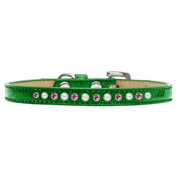 Dog, Puppy and Pet Ice Cream Collar, "Pearl Pink Crystal Rimsets"