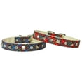 thumbnail image 1 of Dog, Puppy and Pet Plaid Collar, "Pyramid  Jewel" *Choose from Red or Blue Plaid!*, 1 of 2