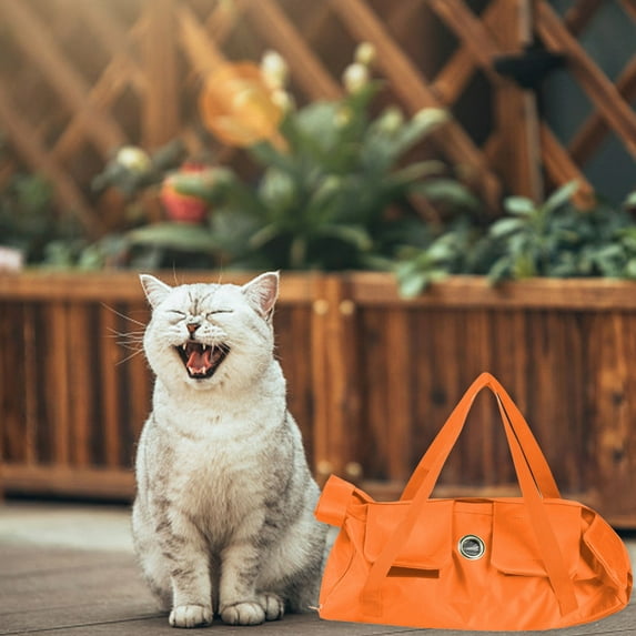 Dog And Pussy Going Bag, Portable Foldable Shoulder Bag, Scratching And Gnaw Resistant With Straps, Changeable Chest Circumference, Zipper Pockets, Pet Public Transport Travel Bag