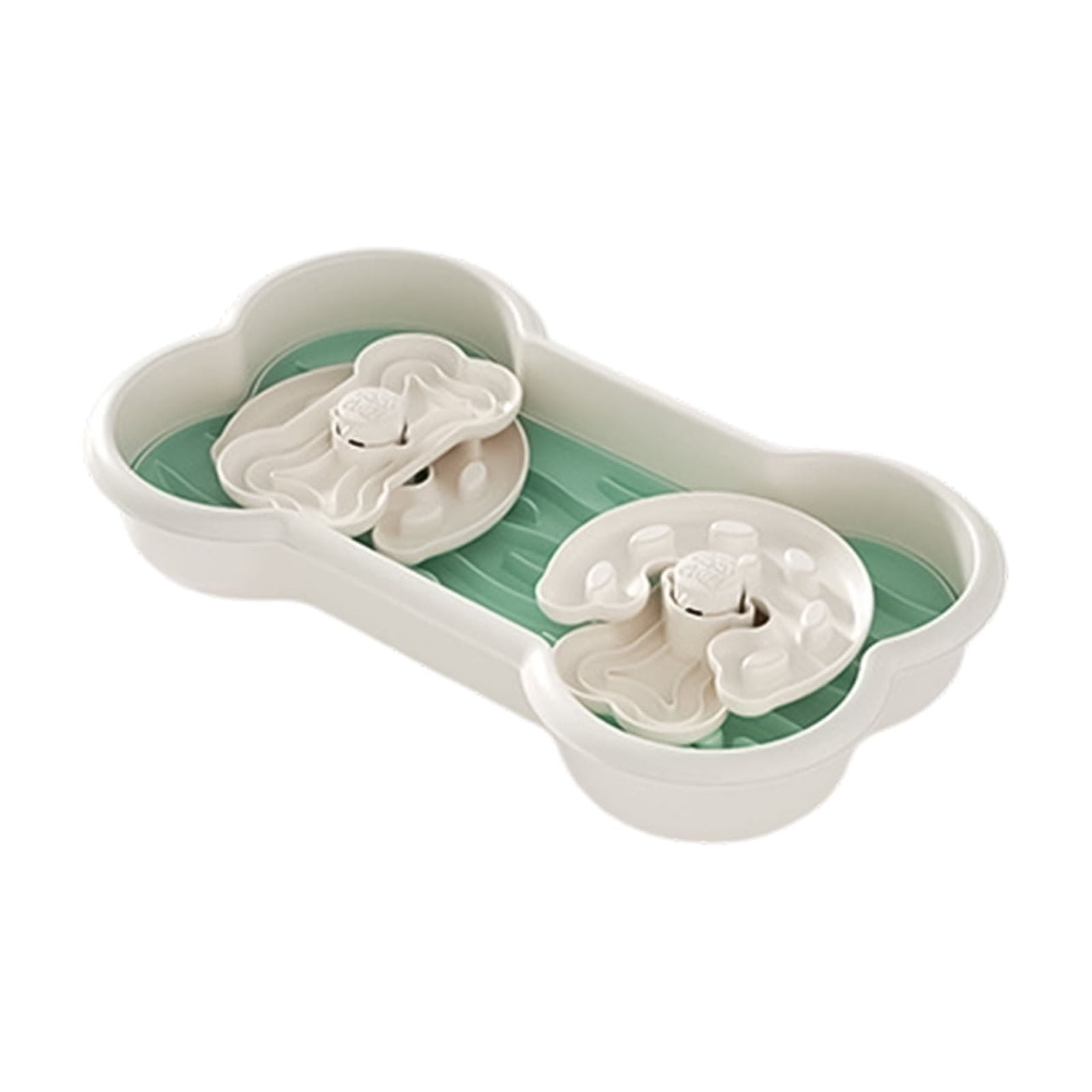 Dog Puzzle Feeder Slow Feeder Dog Bowls Anti-Choking Interactive Pet Feeder for Healthy Digestion and Brain Training Cat Feeder，Mint Green