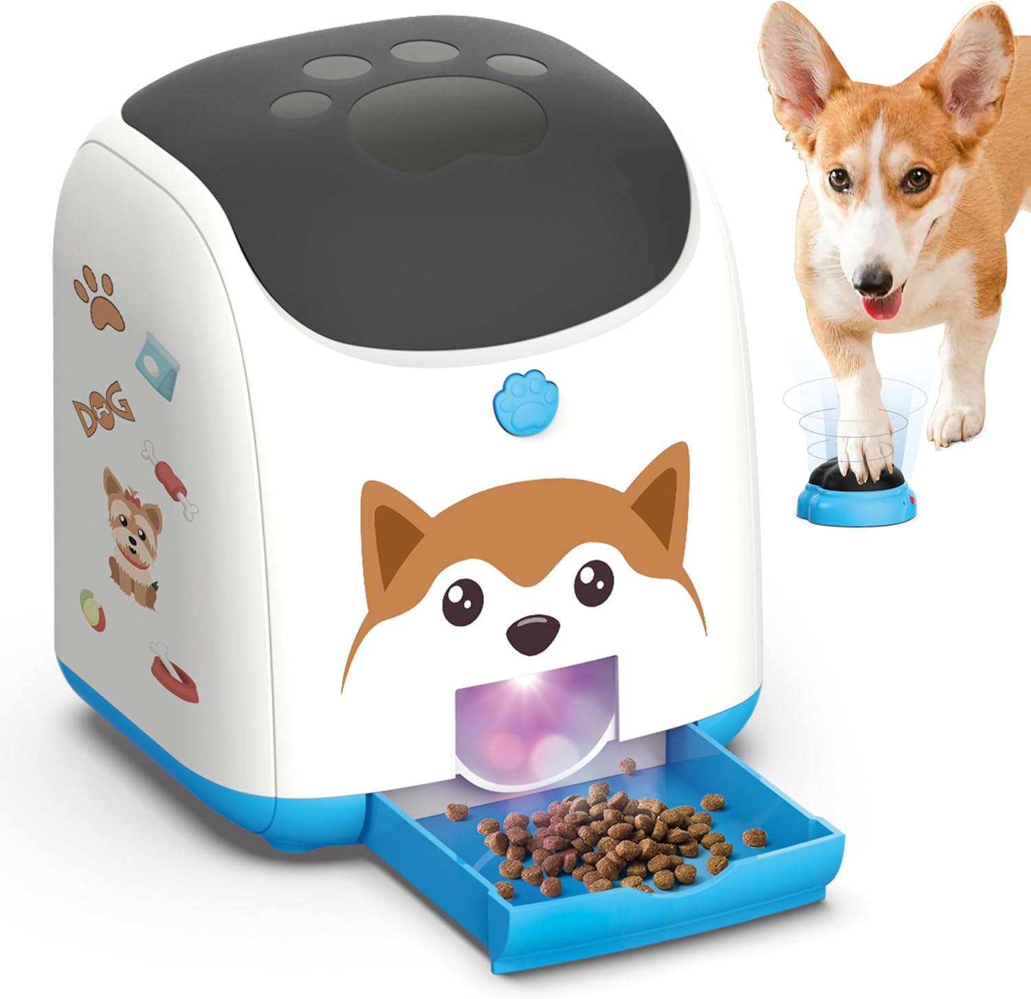 Dog Puzzle Feeder Toy – Remote Control Automatic Treat Dispenser with ...
