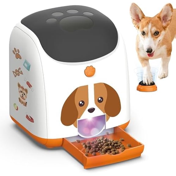 Dog Puzzle Feeder Toy – Remote Control Automatic Treat Dispenser with Light, Interactive IQ Training Slow Feeder, Large Capacity for All Dog Breeds