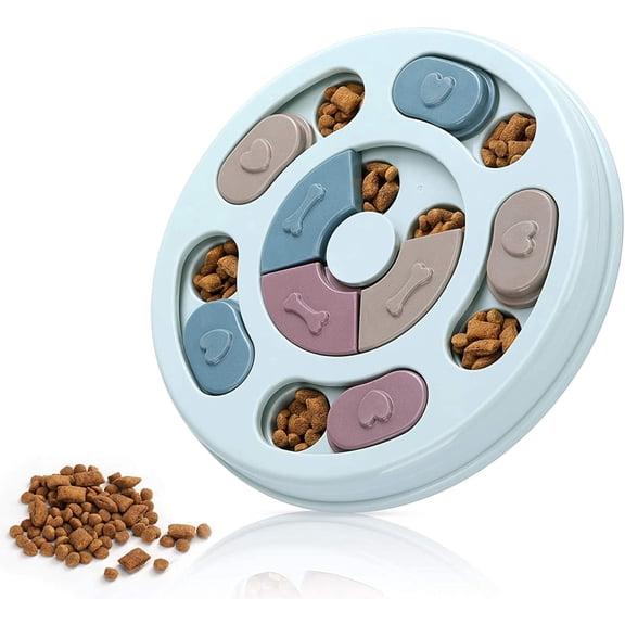 Dog Puzzle – Food Toys for IQ Training & Mental Enrichment, Dog Treat Puzzle (Blue)