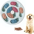 thumbnail image 1 of Dog Puzzle Slow Feeder Toy, Puppy Snack Dispensing Interactive Training Improve IQ Educational Toy (Blue), 1 of 4