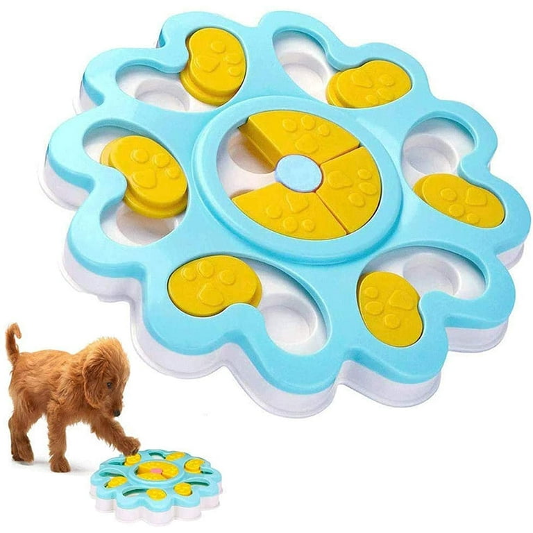 LUWANPET Dog Puzzle Toys Slow Feeder, Interactive Dog Toys Treat Dispenser,  Food Puzzle Games for Dogs Mental Stimulation