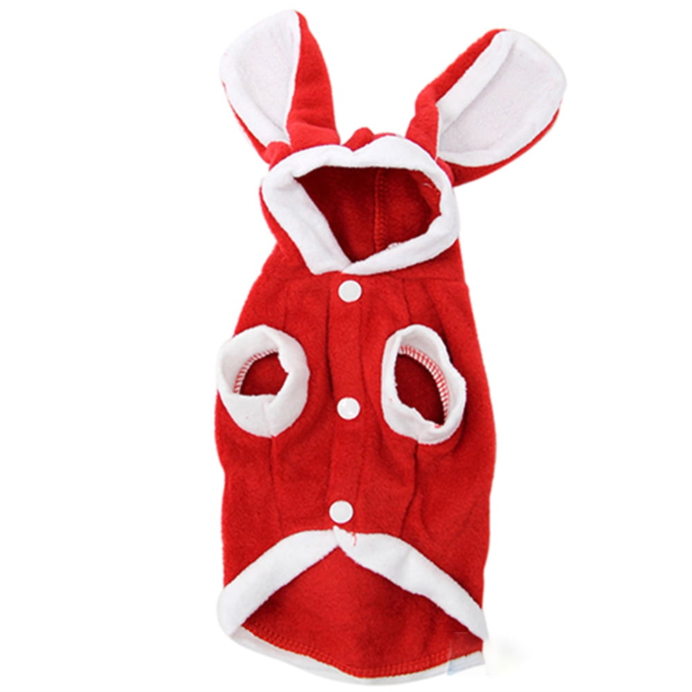 Dog Rabbit Costume Pet Puppy Hoodies Clothes Coat Bunny Ears Spring ...