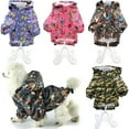 thumbnail image 1 of Dog RainCoat Hooded WATERPROOF Rain Coat Jacket Rainwear For SMALL Pet Cat, 1 of 6