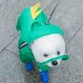 thumbnail image 1 of Dog Raincoat Dog Raincoat Pet Clothes for Chihuahua Maltese Full Body Waterproof Dog Raincoat with Leash Attachment (Green Dinosaur,L), 1 of 7