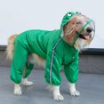 thumbnail image 1 of Dog Raincoat with Hood, Waterproof Full-Coverage Reflective Rain Jacket Quick-Drying Rain Poncho and Shoes for Small Medium Large Cute Dogs,Panda (Green,7XL), 1 of 10
