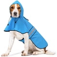 thumbnail image 1 of Dog Raincoat Hooded - Waterproof Reflective Pet Rain Jacket, 1 of 8