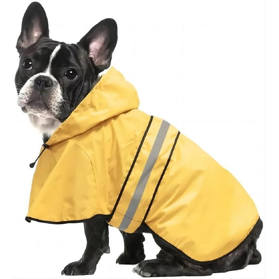 Dog Raincoat Hooded - Waterproof Reflective Pet Rain Jacket