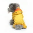 thumbnail image 1 of Dog Raincoat With Reflective Chest Strap, Waterproof Pet Rain Jacket With Cute Duck Design, For Small Medium Dogs In Outdoor Activities, Walking, Hiking - Yellow L, 1 of 5