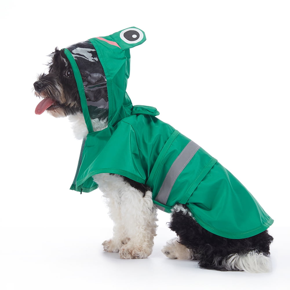 Dog Raincoat,Reflective Pet Rain Jacket for Dogs, Adjustable Dog Hooded ...