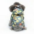 thumbnail image 1 of Dog Raincoat With Reflective Strap, Pet Sports Shirt, Dog Apparel With Hood, Citrus Print Dog Clothing - Water-Resistant, Breathable, Adjustable For Small Medium Dogs, Outdoor, 1 of 4