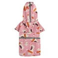 Dog Raincoat Water Proof Adjustable Lightweight Rain Coat With Clear Poncho Hood Reflective