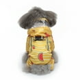 thumbnail image 1 of Dog Raincoat With Reflective Harness, Waterproof Dog Sports Shirt With Watermelon Pattern, Breathable Pet Rainwear For Small Dogs, Orange S, 1 of 7