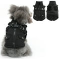 thumbnail image 1 of Dog Raincoat for Small & Medium Dogs – Waterproof Hooded Jacket with Leash Hole & Reflective Design, Perfect for Walks & Hikes, 1 of 5