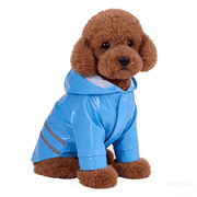Dog Raincoat with Hood Waterproof Puppy Outdoor Coat for Small Medium Large Dogs Reflective Pet Rain Gear