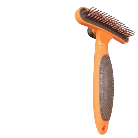 Dog Rake Brush for Shedding Orange Undercoat Rake for Dogs Deshedding Dog Brush Pet Grooming Brush 1 Pack