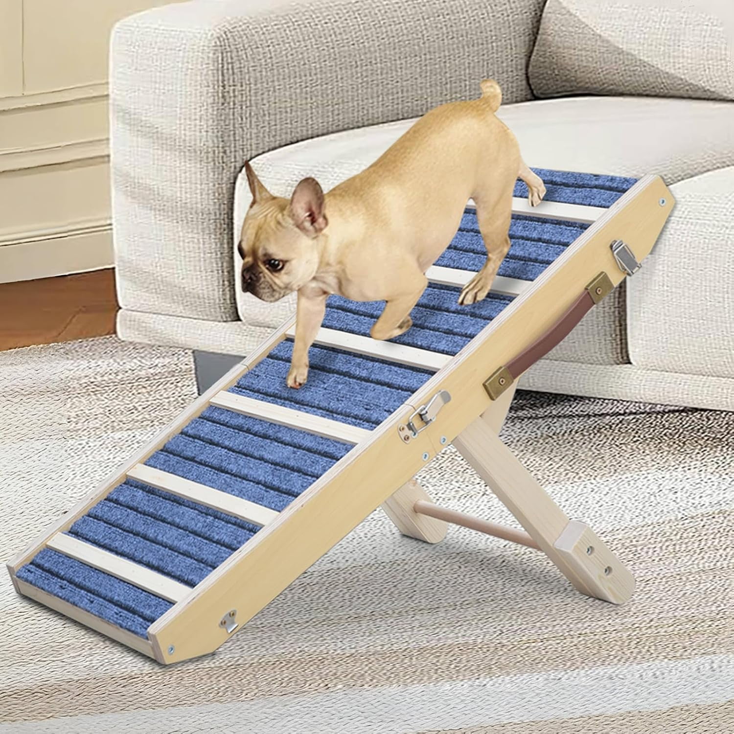 PETKARAY Dog Ramp For Bed, Indoor Dog Ramp For Couch, Dog Stairs For Small Medium Size Dogs - View #9