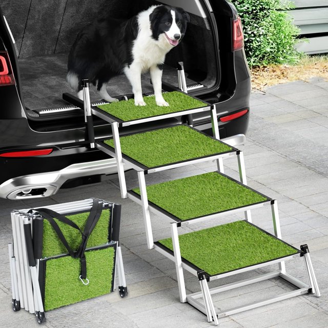 Dog Ramp for Cars, Large Small Dog Ramps Large Dog Stairs for Cars,Pet Ramps,Folding Portable