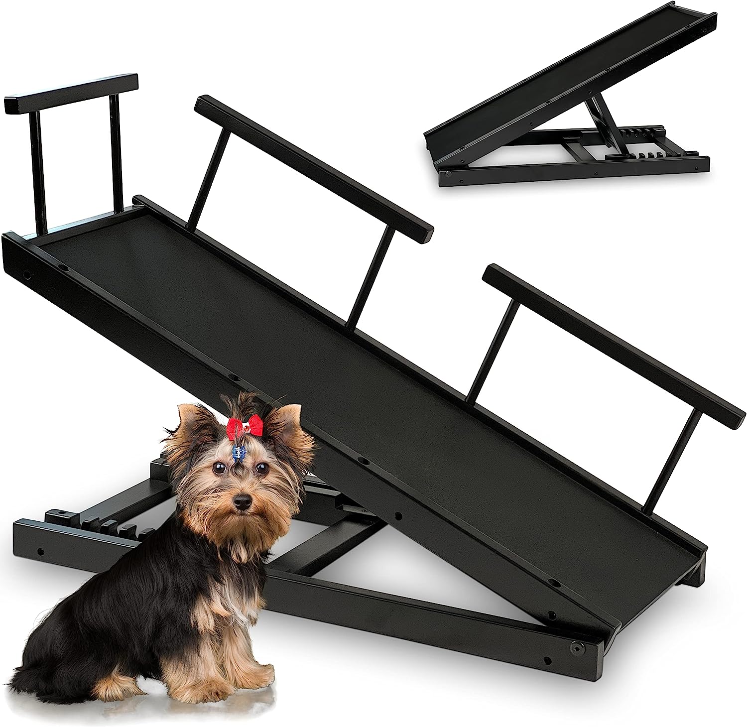 Dog Ramp for Couch Adjustable 10" to 20" Ramp for Dogs to Get On