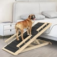 Dog Ramp for Couch, Bed or Car, Wooden 44" Long Pet Stairs for Small & Large Old Dogs & Cats
