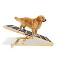 thumbnail image 1 of Dog Ramp for Couch – Small Dog Ramp for Sofa, 6 Adjustable Heights from 14" to 25", Portable Stable Pet Steps with Non-Slip Pad, for Sofa, Couch, Stairs, Natural Wood, 1 of 6