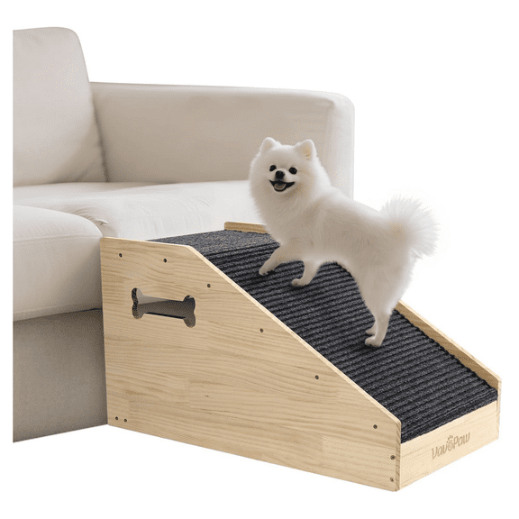 Dog Ramp for Stairs, Dog Stairs Ramp for Small & Aged Dogs, Wooden Anti-Slip Pet Steps for Indoor & Outdoor, Slant Board Stretcher & Office Footrest, Patio, Home, Office 3-in-1 Use