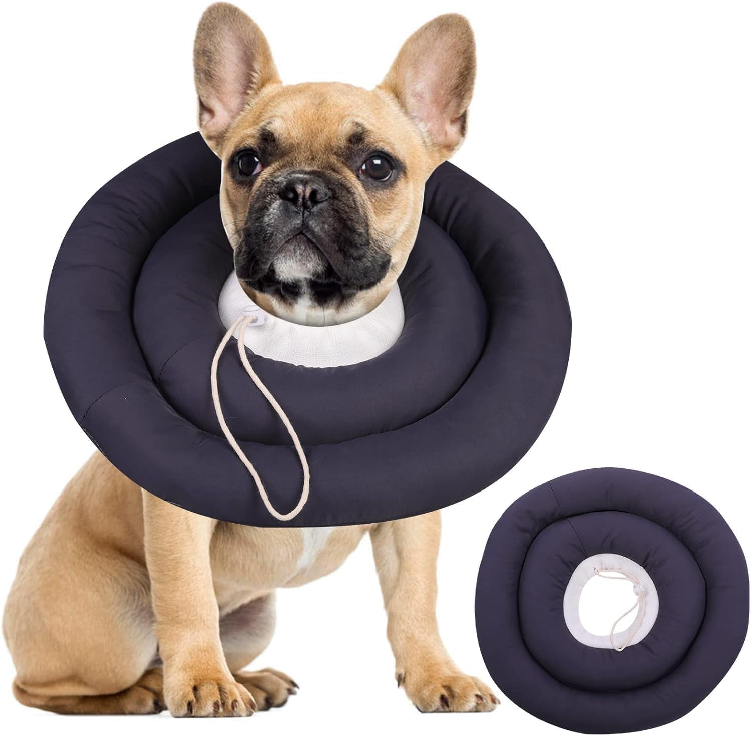 Adjustable Polyester Dog Recovery Collar Soft Pet Neck