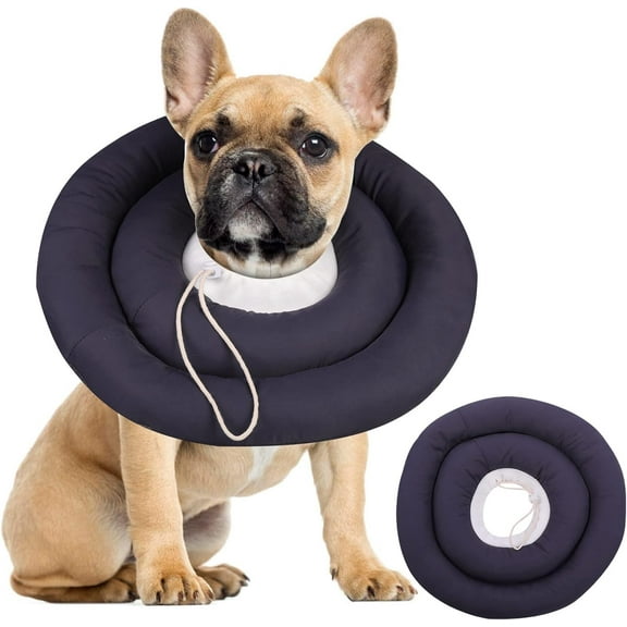 Dog Recovery Collar, Waterproof Soft Dog Cone After Surgery, Comfy Protective Elizabethan Collar Alternative for Dogs Cats, Adjustable Pet Neck Donut Cone Anti-Licking Biting Wounds