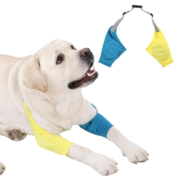 Dog Recovery Sleeves - Dog Elbow Protector ,Stop Licking WoundsDog Front Leg Knuckle Protector Knee Pads (Pack of 2)L