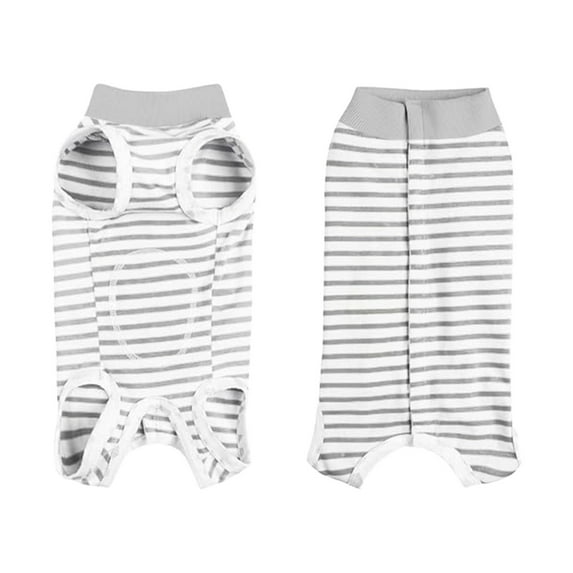 Dog Recovery Suit for After Surgery â Puppy Onesie for Spay/Neuter Wound Protection â Anti-Licking Bodysuit Alternative to Cone â Soft & Breathable for Dogs & Cats Striped Design
