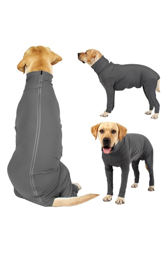 Dog Recovery Suit Surgery Recovery Wound Protector Puppy Medical Surgical Clothes Post-Operative Costume Pet After Surgery Wear Zipper