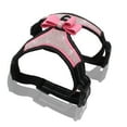 thumbnail image 1 of Large Dog Reflective Rhinestone Harness, No Pull Adjustable Bowtie Buckle D-ring Harness, Bling Nylon Dog Harnesses Vest for Large Dog Pink, 1 of 5