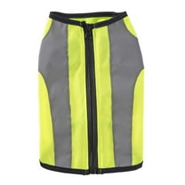 Dog Reflective Safety Vest - High Visibility Night Glowing Jacket with Zipper, Breathable Pet Apparel for Night Walking, Running, Hunting & Outdoor Adventures
