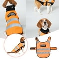thumbnail image 1 of Dog Reflective Vest Adjustable Dog Safety Service Vest Pet High Visibility Apparel For Hunting Outdoor Activities Walking At Night(Orange Xxl-65Cm), 1 of 5