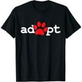thumbnail image 1 of Dog Rescue Adopt Paw T-Shirt, 1 of 4