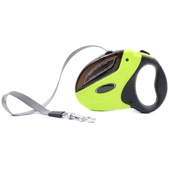 Dog Retractable Leash Lead Pet Automatic Extending Dog Leash 5M 50Kg Retractable Traction Rope Walking Lead for Large Medium Small Dogs Green