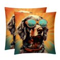 thumbnail image 1 of Dog Retro Pillows Set of 2 | Decorative CoversPillows with Unique Patterns | Available in 16x16, 18x18, and 20x20 Inches | for Home Decor and Gifting | Throw Pillow Accent for Any Room, 1 of 6