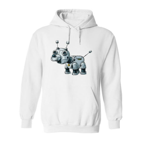Dog Robot Hoodie Men -Image by Shutterstock, Male XX-Large