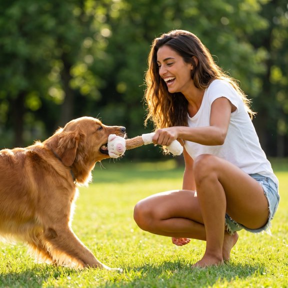 Dog Rope Knot Chew Toy, Interactive Teeth Cleaning Toy for Medium and Large Dogs, Durable Tug Toy for Boredom Relief and Play, Pet Gift for Active Dogs and Aggressive Chewers