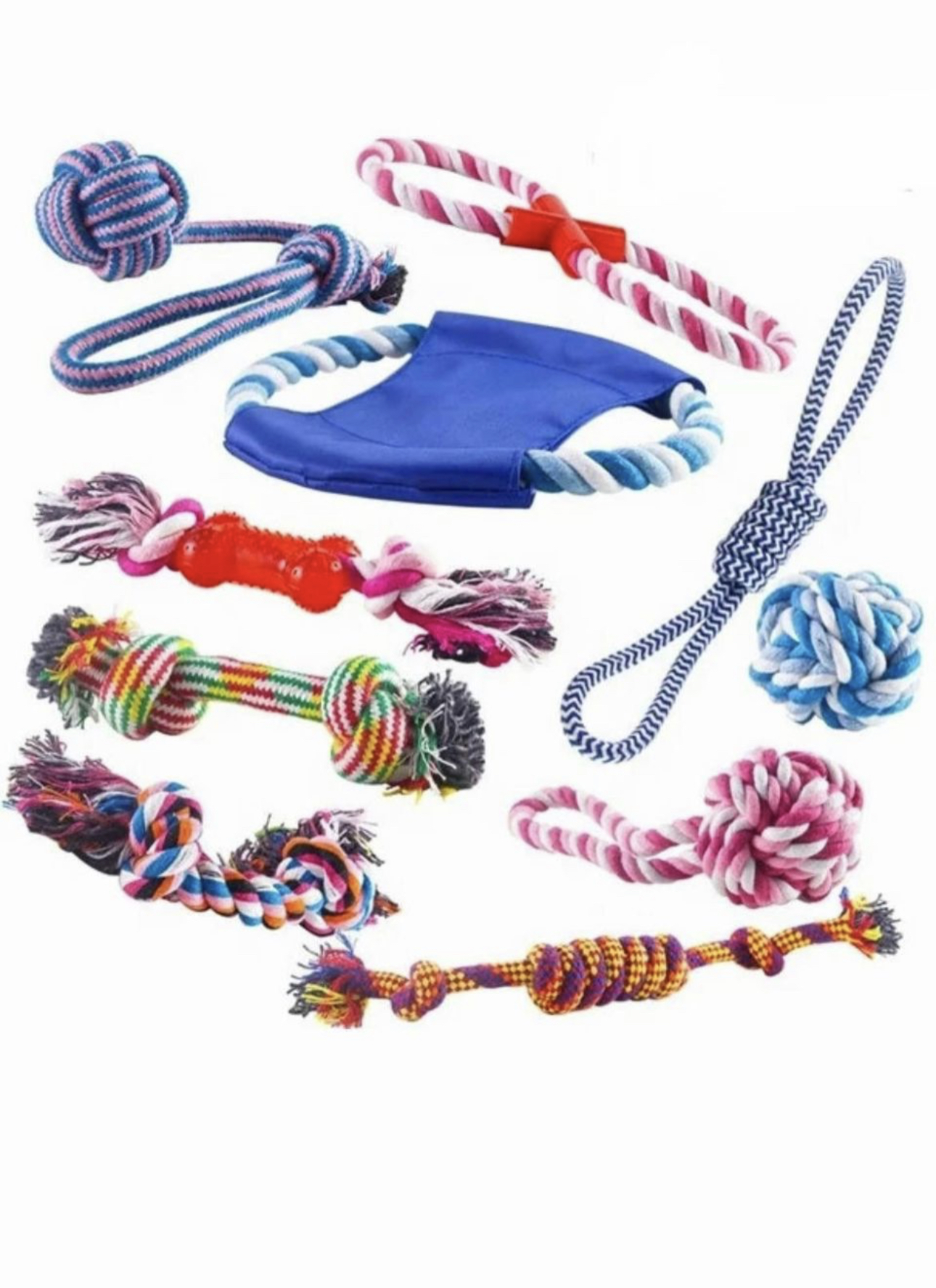 Dog Rope Toy Pack of 10