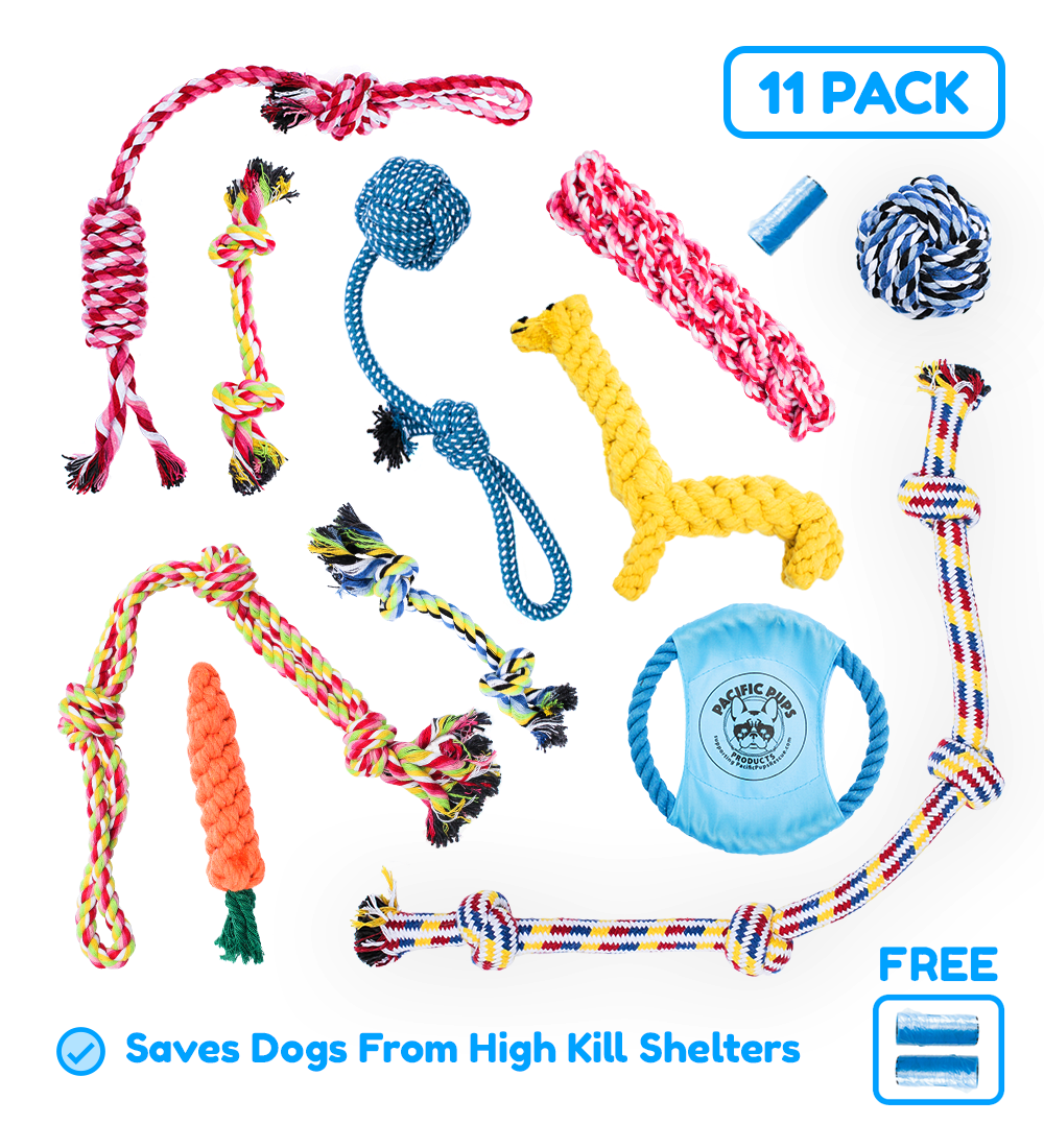 HuggleHounds Rope Knottie Dog Toy Duck, 25" Long (16mm Rope Diameter