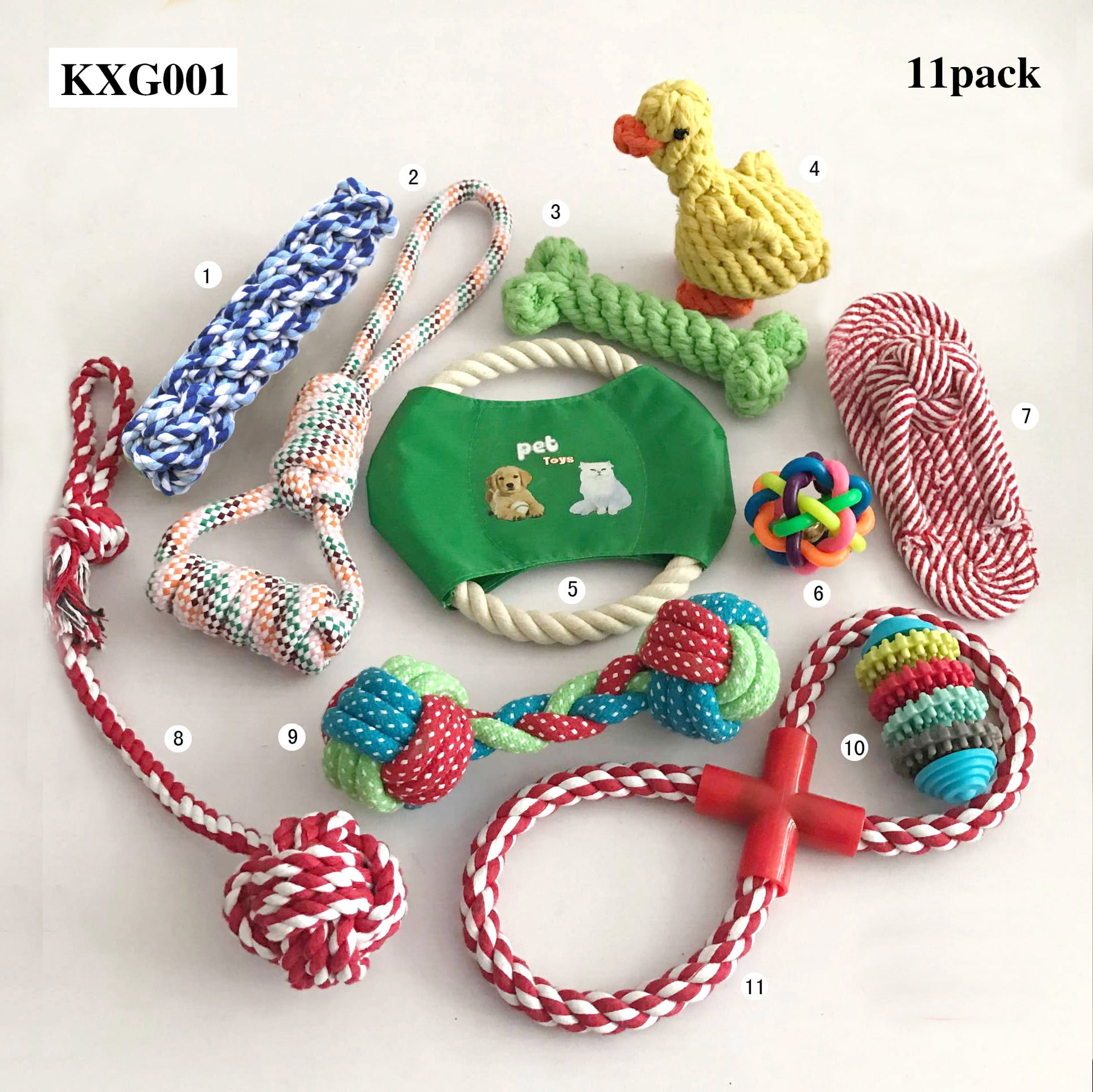 Dog Rope Toys for Small & Medium Dogs Dog Toy Pack of 11 Puppy Teething Toys