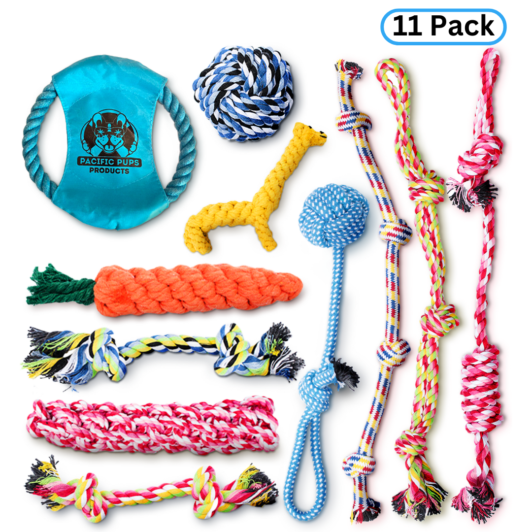 Prdigy 9 PCS Dog Rope Toys for Small Medium Dogs, Indestructible Dog