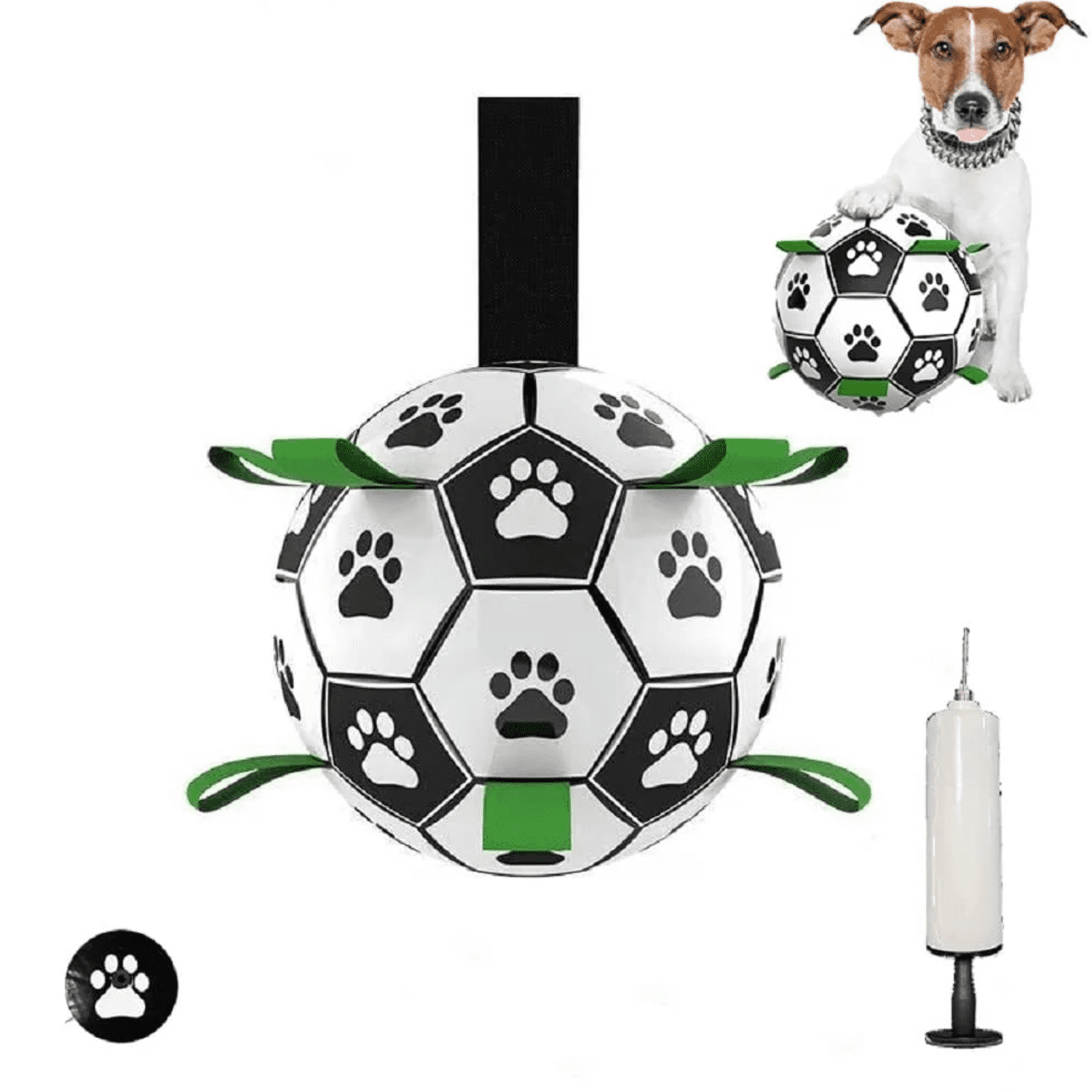 Dog Ropes Toys Soccer Ball, Interactive Dog Toys for Tug of War, Puppy