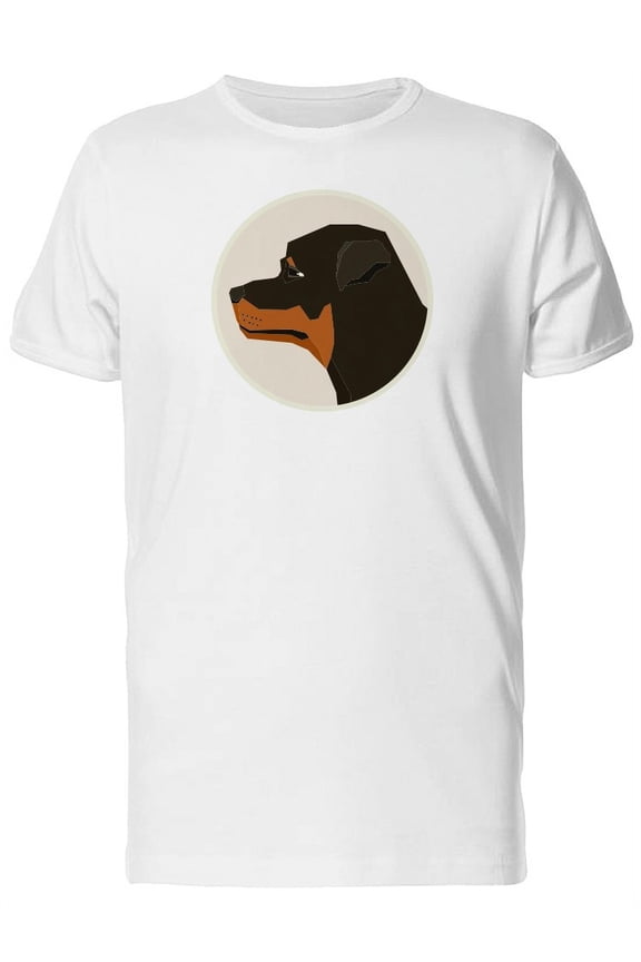 Dog Rottweiler Profile Icon Tee Men's -Image by Shutterstock
