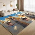 thumbnail image 1 of Dog Rug 2x3ft Small Area Rugs Happy Puppy Cute Dog Rugs Soft Washable Non Slip Carpet for Living Room Bedroom Entry Floor Mats, 1 of 7