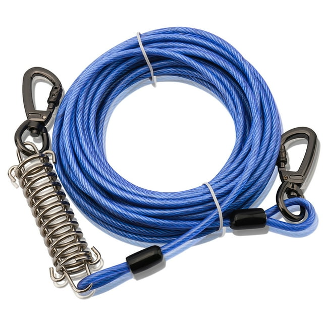 Dog Runner for Yard Dogs, Tie Out Cable, Dog Runners for Large Dogs, Long Dog Lead for Large Dogs